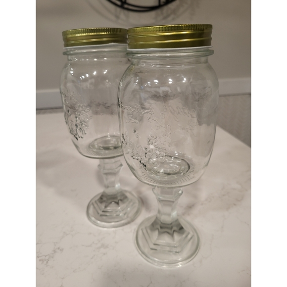Mason jar wine glasses - Picture 2 of 4